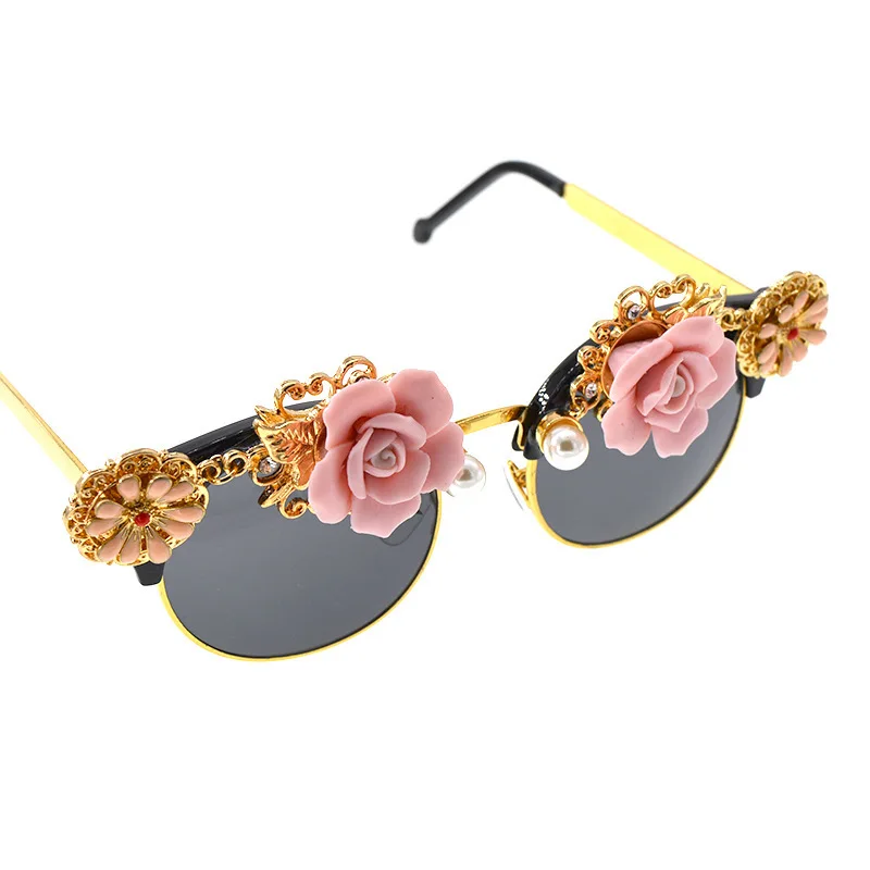 Baroque Sunglasses Women Metal Wrap Eyeglasses 2019 Cat Eye Brand Designer Sun Glasses Handmade Oculos De Sol Feminino
Baroque Sunglasses Women Metal Wrap Eyeglasses 2019 Cat Eye Brand Designer Sun Glasses Handmade Oculos De Sol Feminino