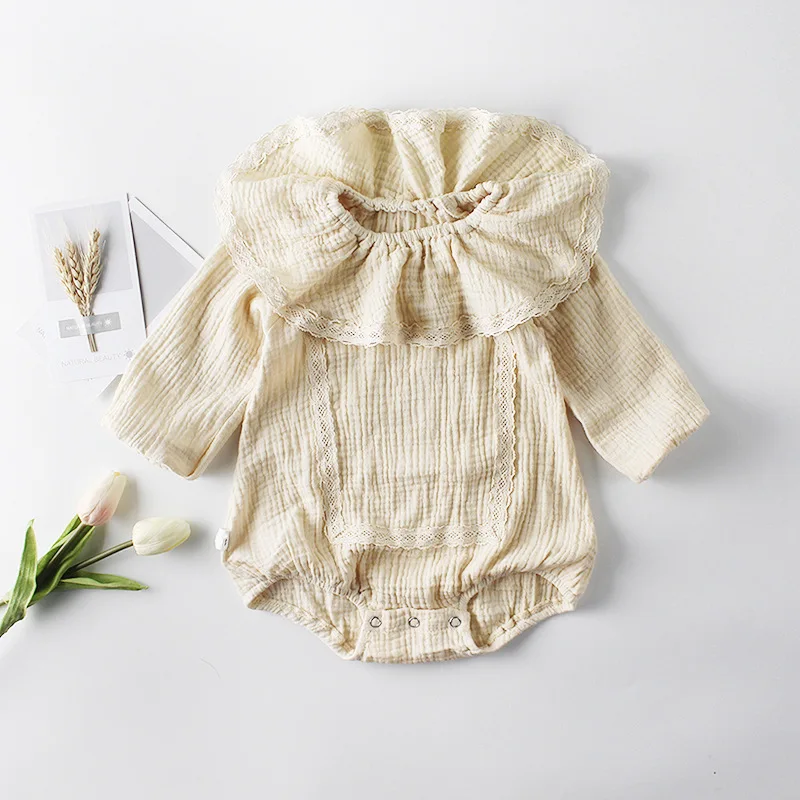INS 2019 Spring New Baby Girl Lace Collar Baby Cotton Long Sleeve One-piece Bodysuits Baby Girl Clothes
INS 2019 Spring New Baby Girl Lace Collar Baby Cotton Long Sleeve One-piece Bodysuits Baby Girl Clothes