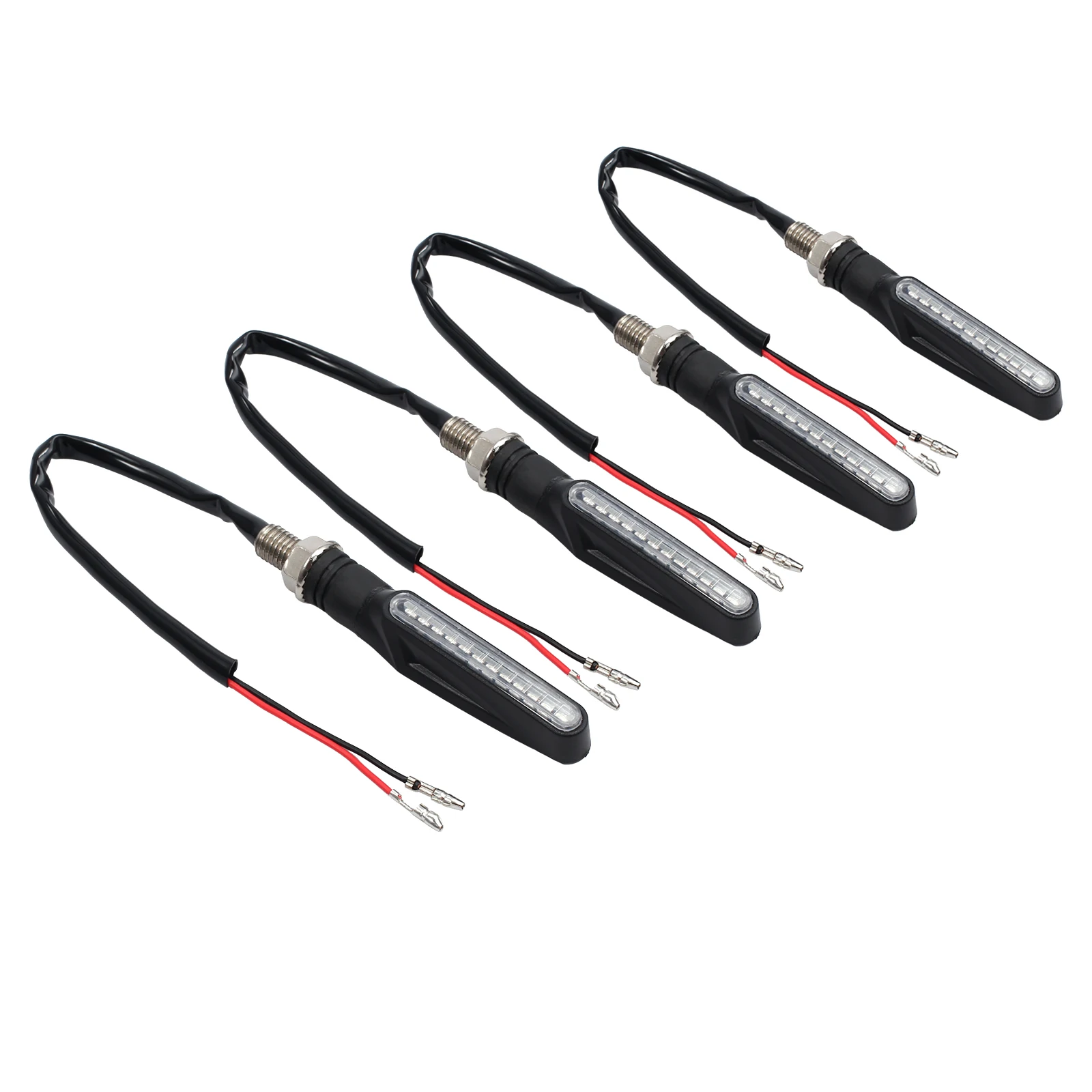 AUTOUTLET 4pcs Motorcycle Turn Signals Motocross Flowing Water LED Blinker Flexible Tail Light Motorbike Indicator Lamp Scooter
AUTOUTLET 4pcs Motorcycle Turn Signals Motocross Flowing Water LED Blinker Flexible Tail Light Motorbike Indicator Lamp Scooter