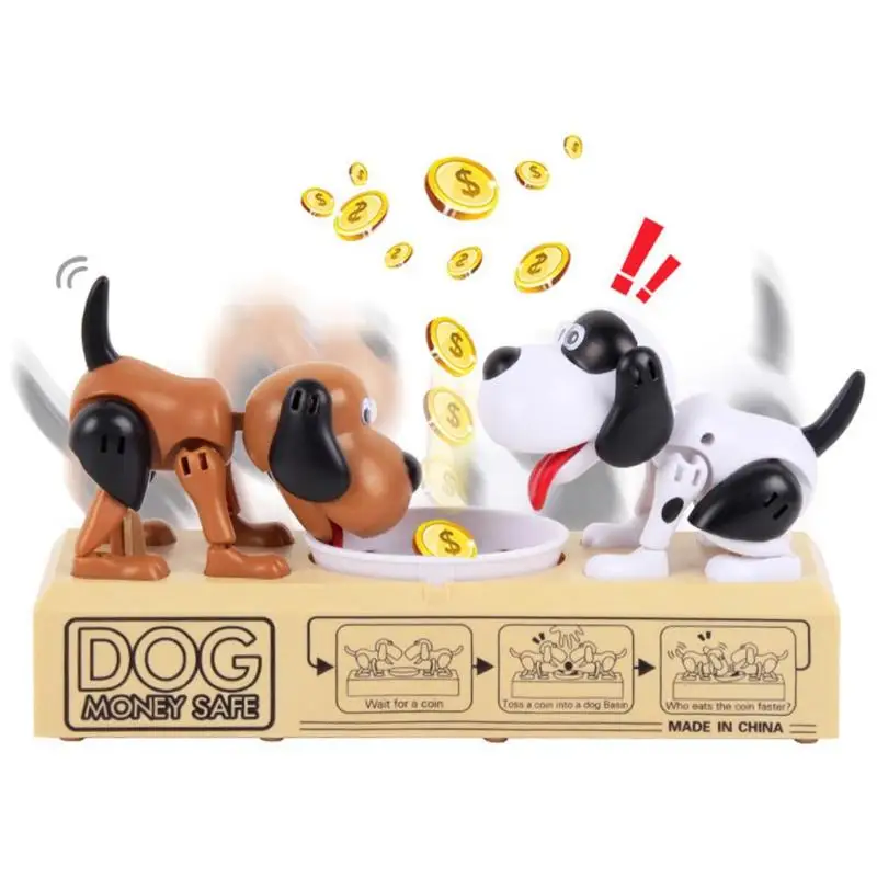 Robotic 2 Dogs Money Saving Box Money Bank Automatic Stole Coin Piggy Bank Money Box Toy Gifts for Kids Children's Day Gifts
Robotic 2 Dogs Money Saving Box Money Bank Automatic Stole Coin Piggy Bank Money Box Toy Gifts for Kids Children's Day Gifts