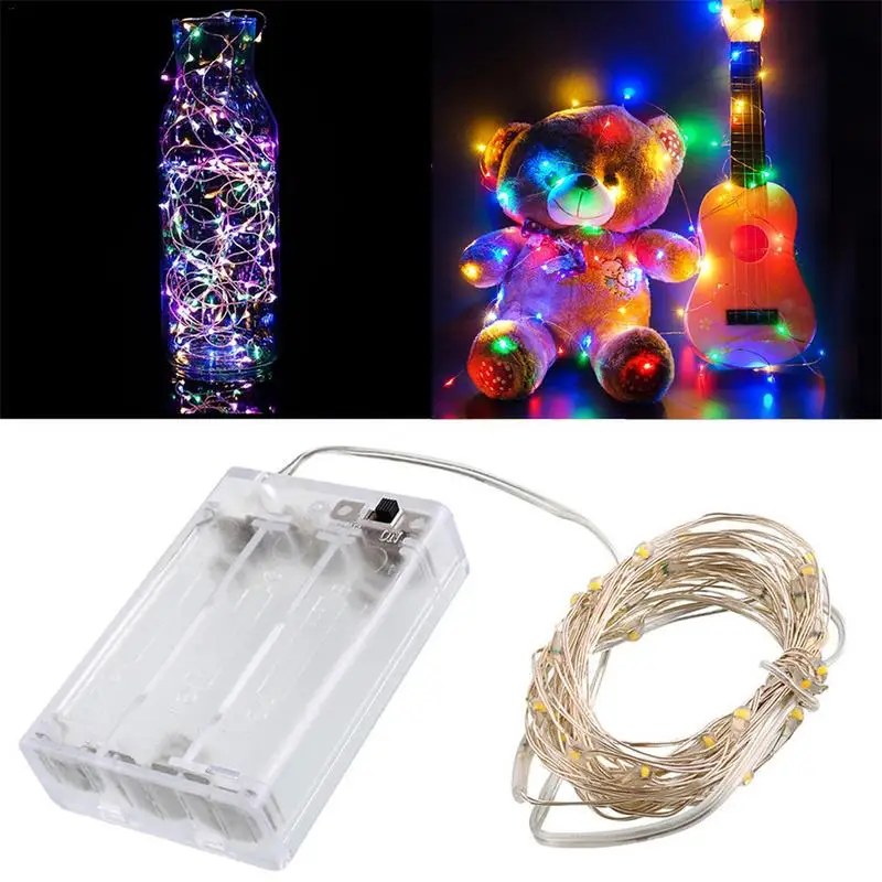 4 Meters 40 LED String Lights Silver Copper Wire Garland Fairy Chrismas Wedding Party Holiday Decoration Light String Battery Bo
4 Meters 40 LED String Lights Silver Copper Wire Garland Fairy Chrismas Wedding Party Holiday Decoration Light String Battery Bo