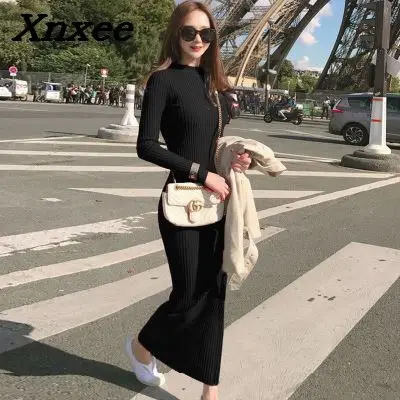 Autumn winter women bottoms sweater dress slim stretch pullovers knitted long sleeve casual soft long knitted sweaters dresses
Autumn winter women bottoms sweater dress slim stretch pullovers knitted long sleeve casual soft long knitted sweaters dresses