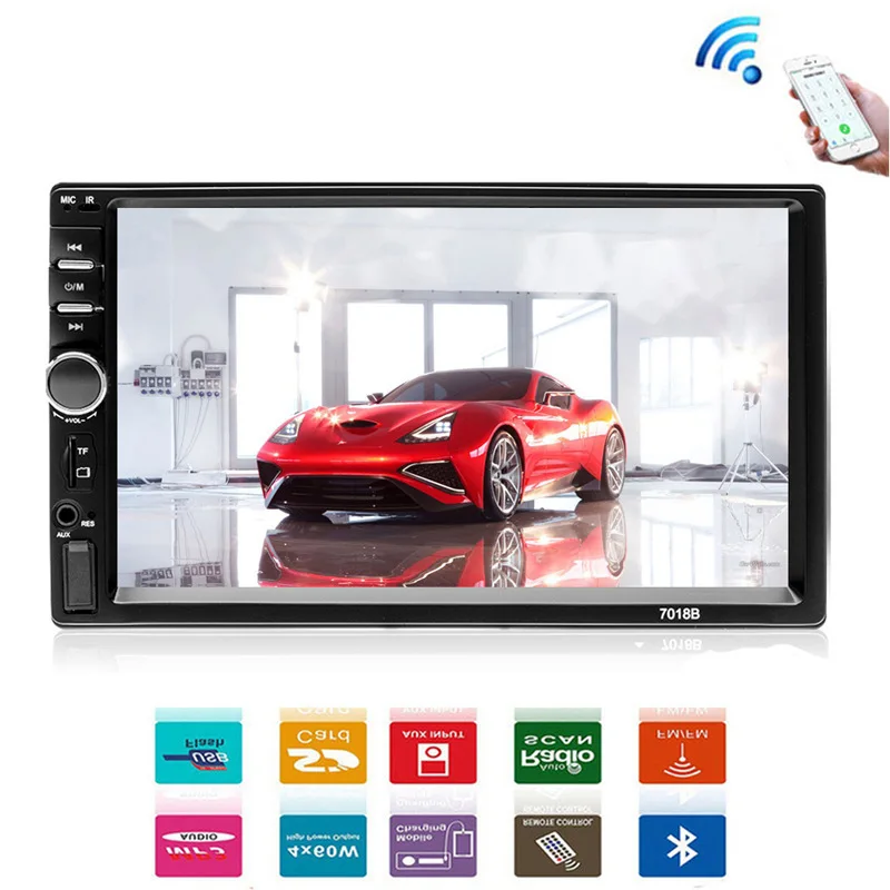 High Quality Universal HD 7 Inch Car MP4 Car MP5 Bluetooth Hands-free Reversing Priority Card Radio Display
High Quality Universal HD 7 Inch Car MP4 Car MP5 Bluetooth Hands-free Reversing Priority Card Radio Display