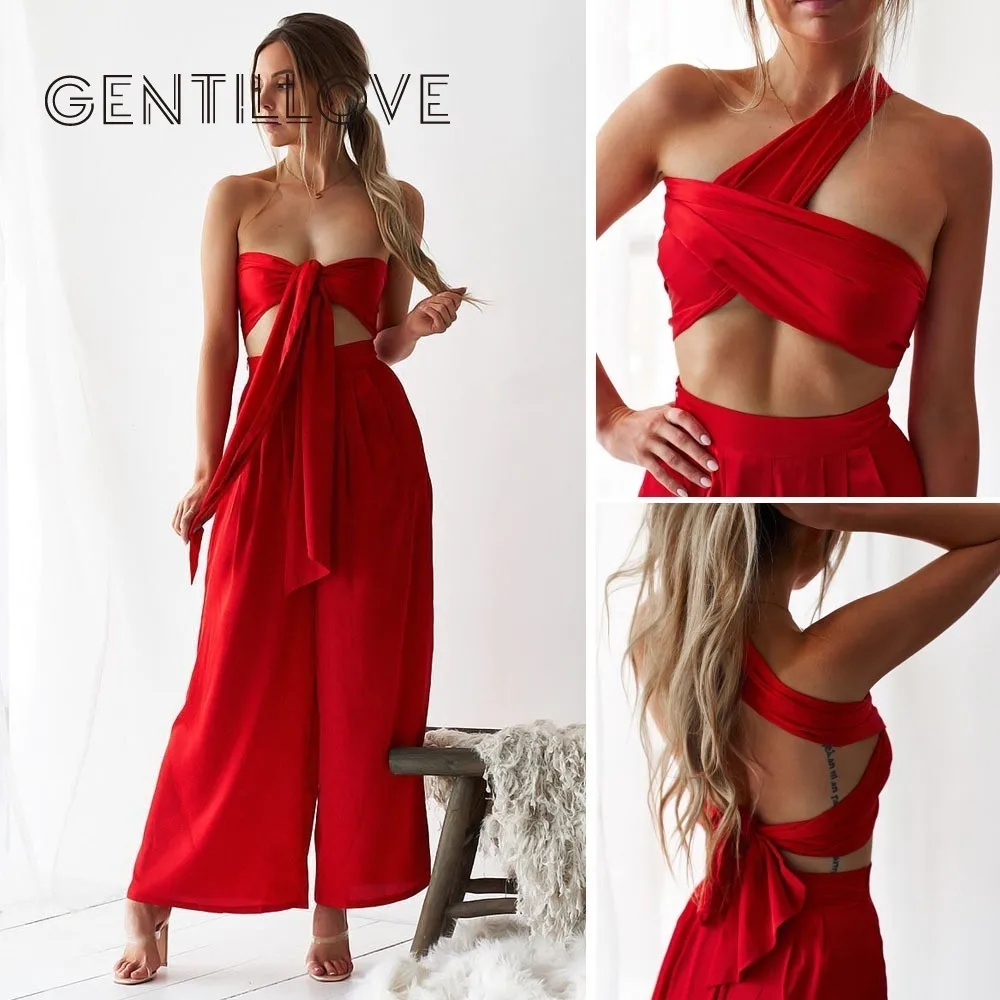 Женский комплект из топа и брюк Gentillove, винтажный комплект из топа и широких брюк в богемном стиле, летняя пляжная одежда, 2019
Женский комплект из топа и брюк Gentillove, винтажный комплект из топа и широких брюк в богемном стиле, летняя пляжная одежда, 2019