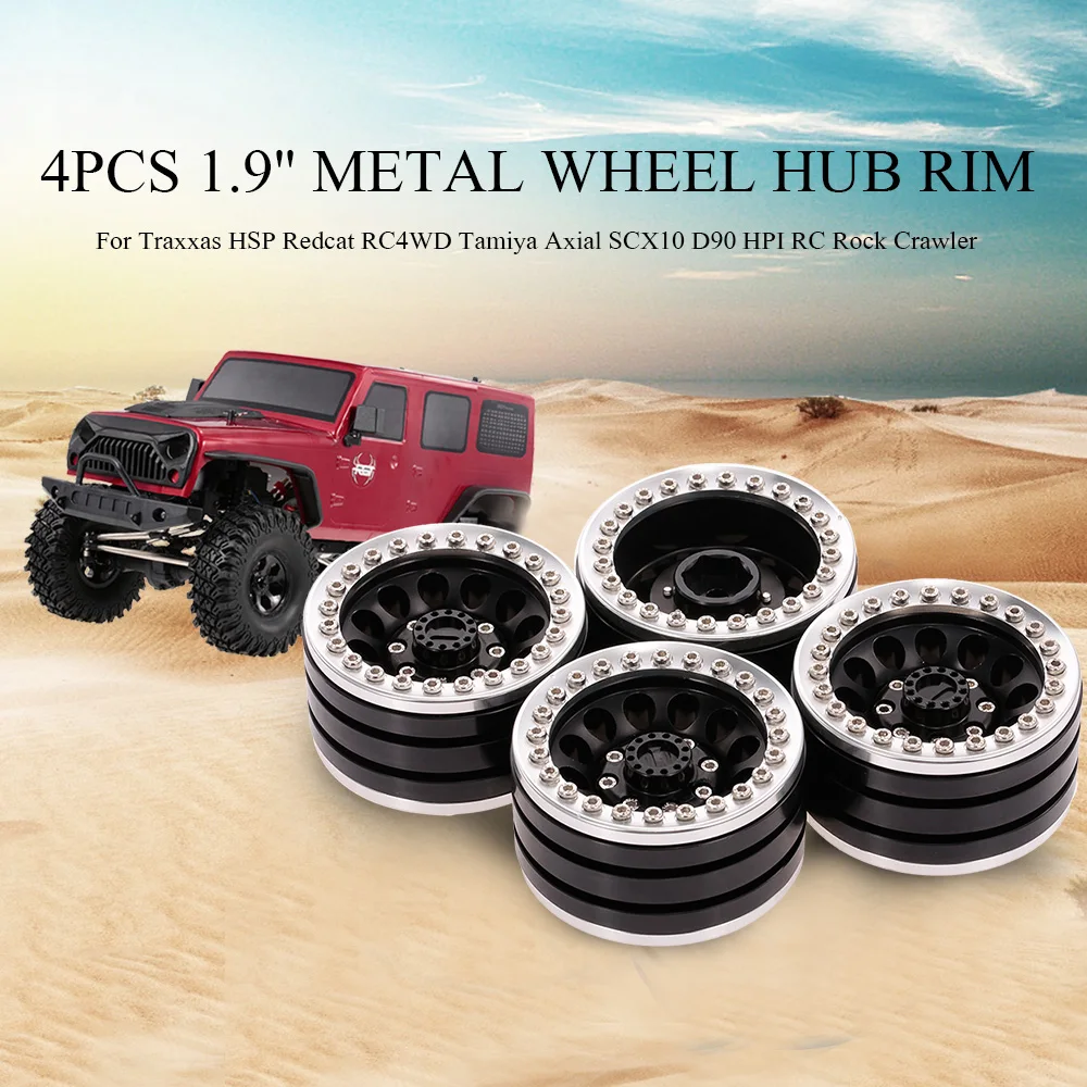 Металлический обод ступицы колеса 1,9 дюйма для Traxxas HSP Redcat RC4WD Tamiya Axial SCX10 D90 HPI RC Rock Crawler, 4 шт.
Металлический обод ступицы колеса 1,9 дюйма для Traxxas HSP Redcat RC4WD Tamiya Axial SCX10 D90 HPI RC Rock Crawler, 4 шт.
