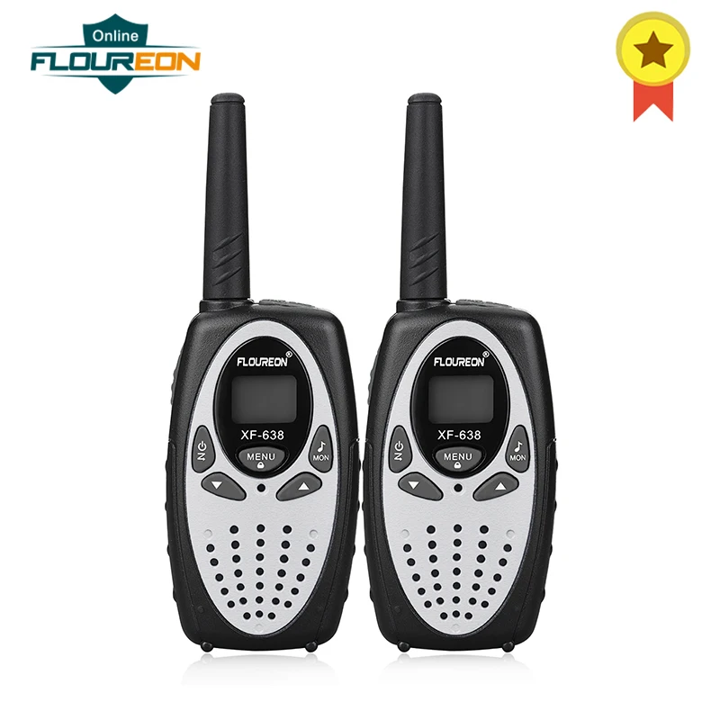 Floureon 8 каналов рации UHF400 470MHz двухстороннее радио 3 КМ Домофон серебро