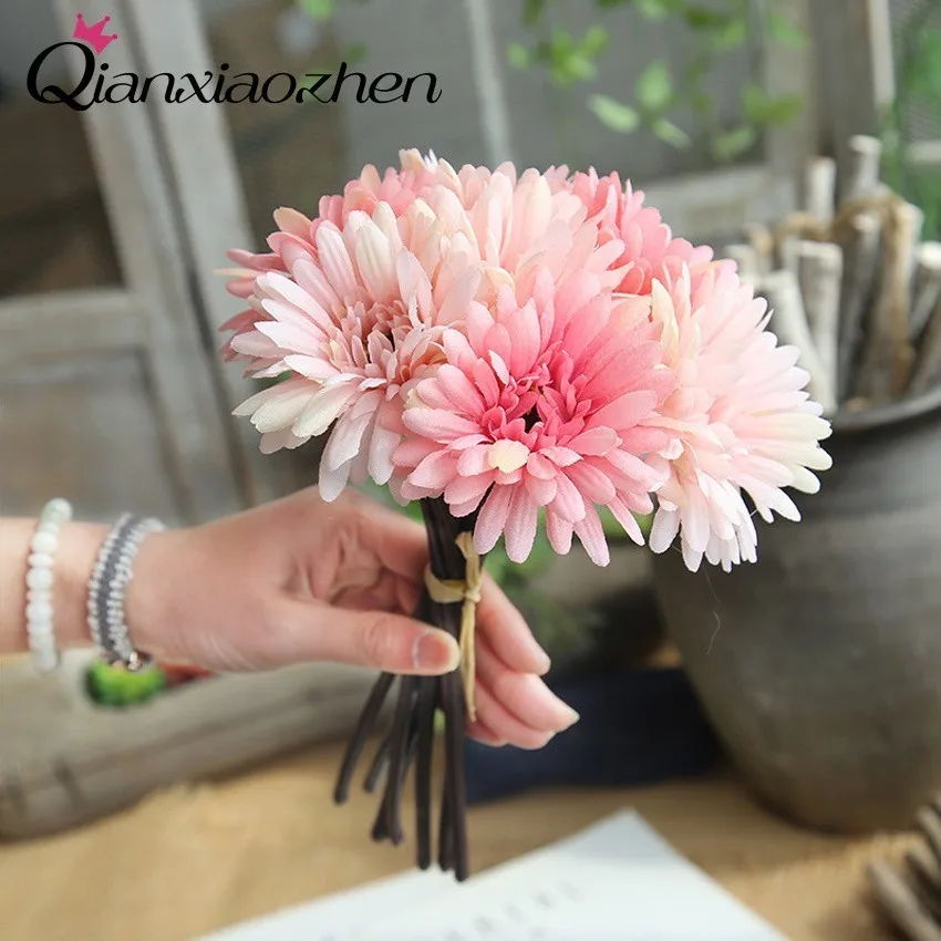 Qianxiaozhen Gerbera Flower Artificial Flowers For Wedding Fake Flowers Bouquet Wedding Flowers Home Decoration
Qianxiaozhen Gerbera Flower Artificial Flowers For Wedding Fake Flowers Bouquet Wedding Flowers Home Decoration