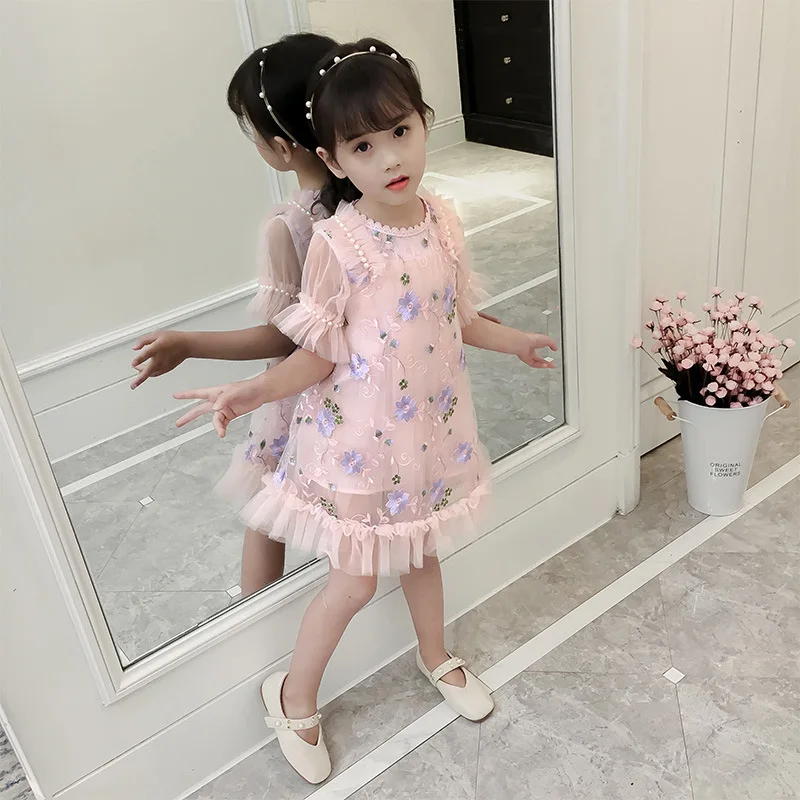 Girls Lace Dresses Children Flower Embroidered Cotton Lining Dresses with Beading Kids Fashion Casual Clothes
Girls Lace Dresses Children Flower Embroidered Cotton Lining Dresses with Beading Kids Fashion Casual Clothes