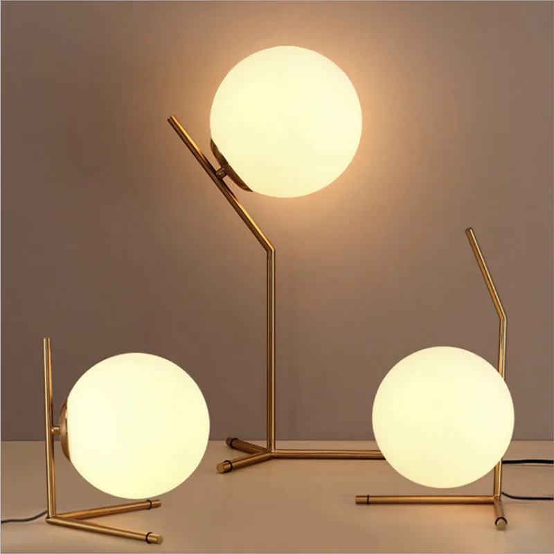 Nordic Glass Ball Table Light Art Decoration Desk Lamp For Bedroom/study Room Bedside Table Lighting
Nordic Glass Ball Table Light Art Decoration Desk Lamp For Bedroom/study Room Bedside Table Lighting