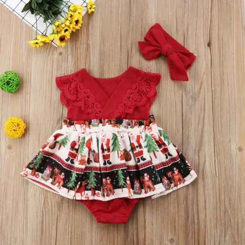 Newborn Baby Girls Romper Dress Summer Lace Sleeve Print Ruffles Jumpsuits Headband
Newborn Baby Girls Romper Dress Summer Lace Sleeve Print Ruffles Jumpsuits Headband