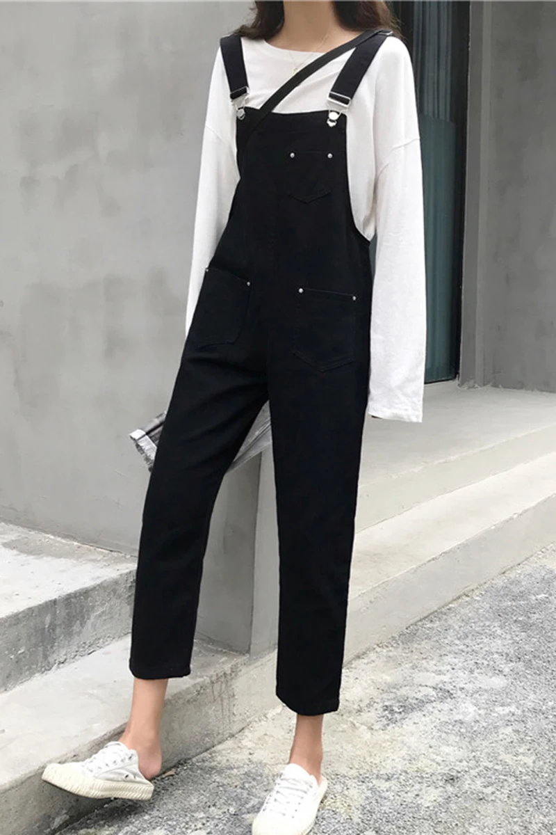 Spring Summer Women Loose Straight Denim Jeans Pants Solid Color Sleeveless Overalls Straps Jumpsuit Casual Romper
Spring Summer Women Loose Straight Denim Jeans Pants Solid Color Sleeveless Overalls Straps Jumpsuit Casual Romper