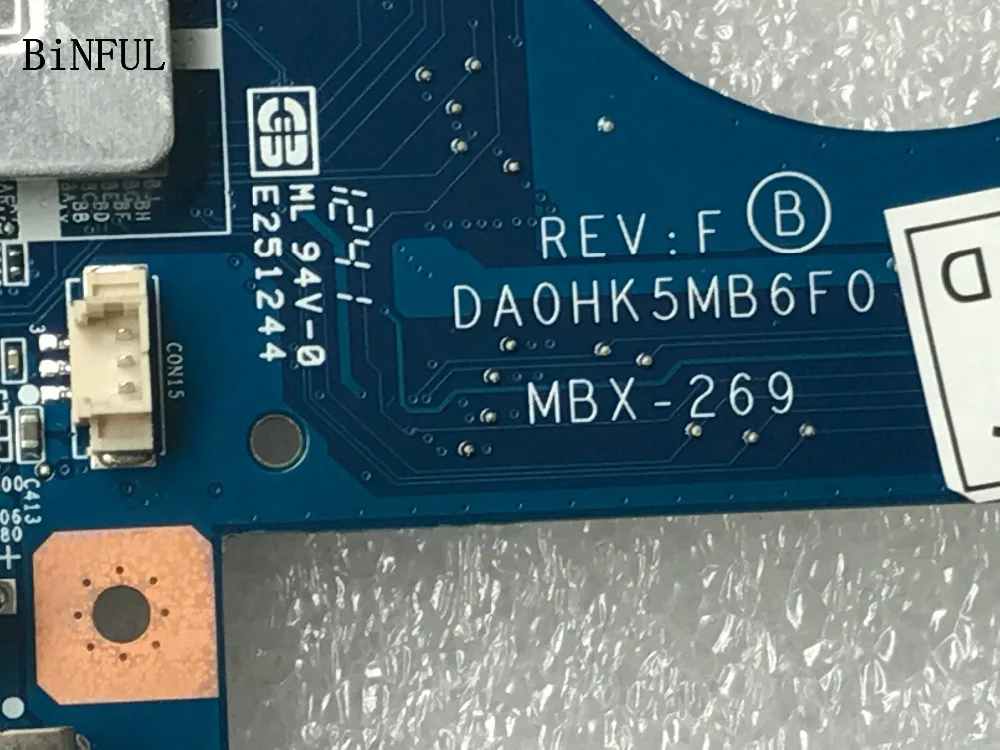 BiNFUL в наличии 100% протестированная материнская плата DA0HKMB6F0 для SONY серии SEV15 MBX 269
