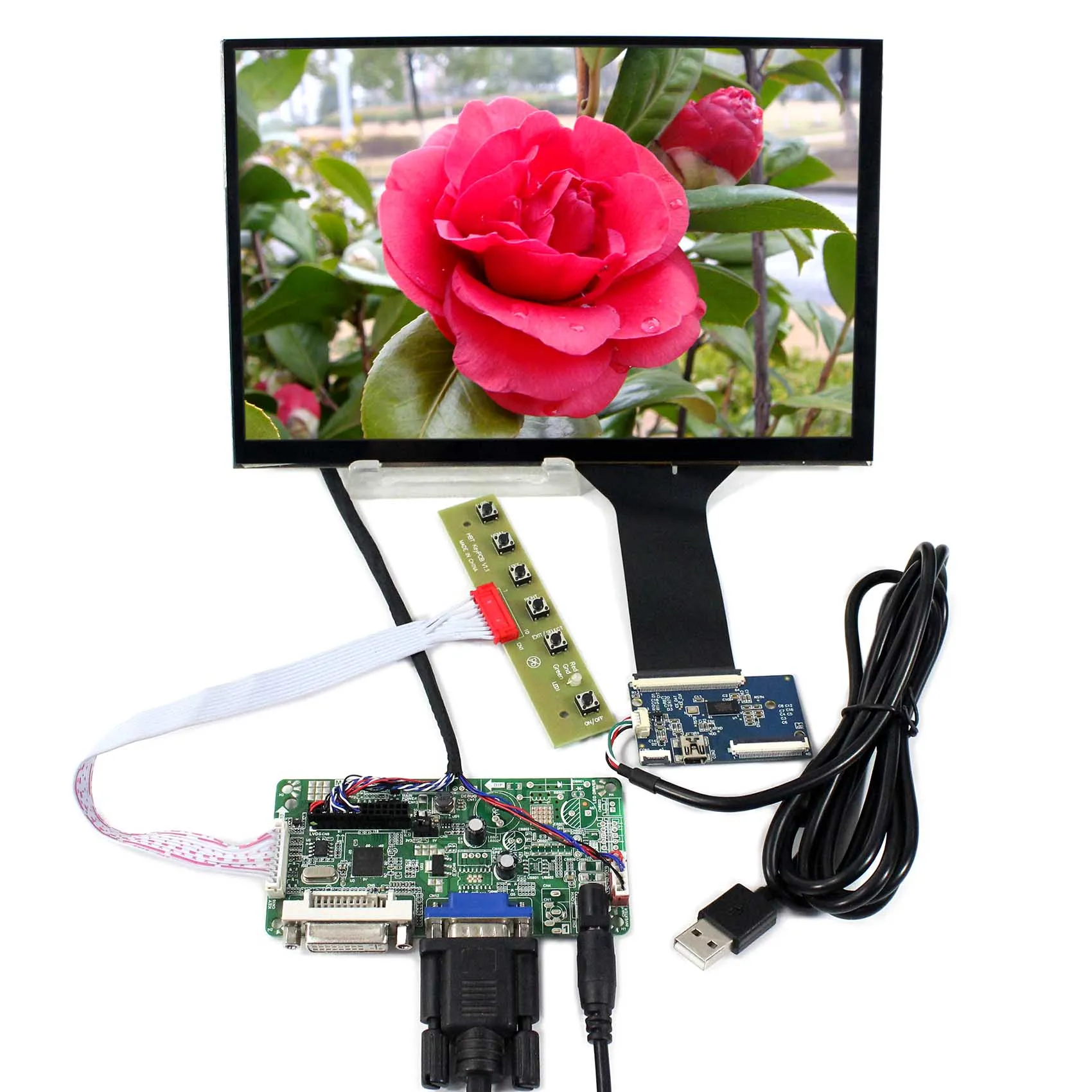 10.1inch 10.1" touch lcd 1280*800 B101EW05 or LP101WX1-SLP2 with VGA+DVI LCD Controller Board RT2281
10.1inch 10.1" touch lcd 1280*800 B101EW05 or LP101WX1-SLP2 with VGA+DVI LCD Controller Board RT2281