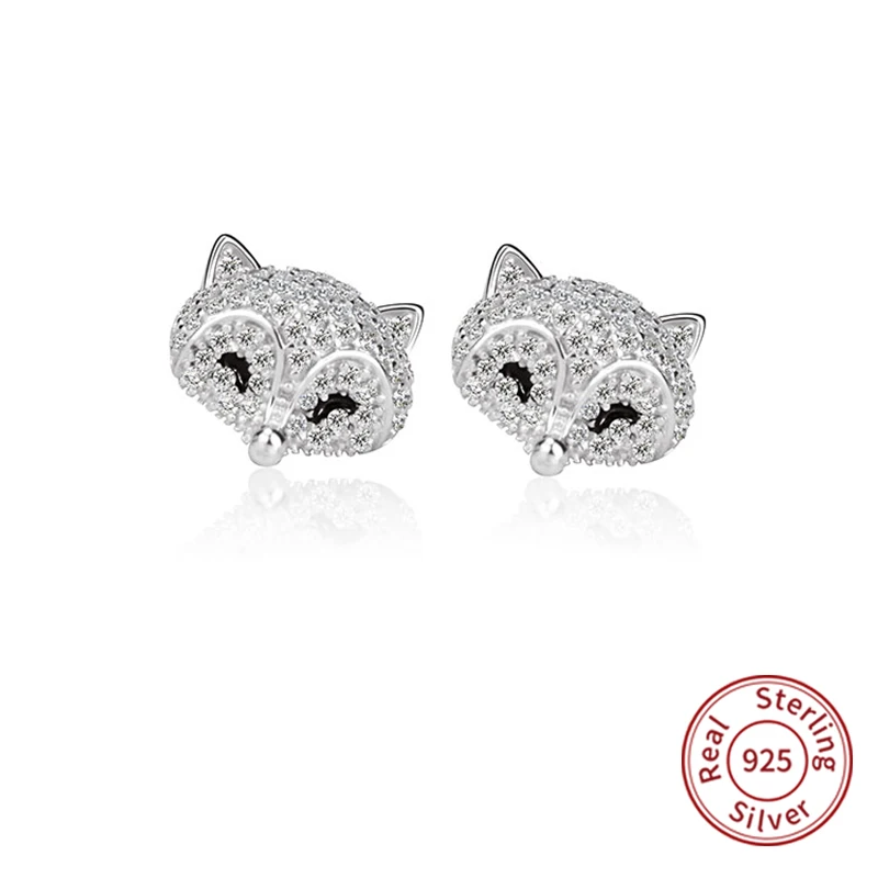 Cute 925 Sterling Silver Women's Jewelry Fashion Tiny Animal Fox Earrings Cubic Zirconia For Girls Lady Gift zk40
Cute 925 Sterling Silver Women's Jewelry Fashion Tiny Animal Fox Earrings Cubic Zirconia For Girls Lady Gift zk40