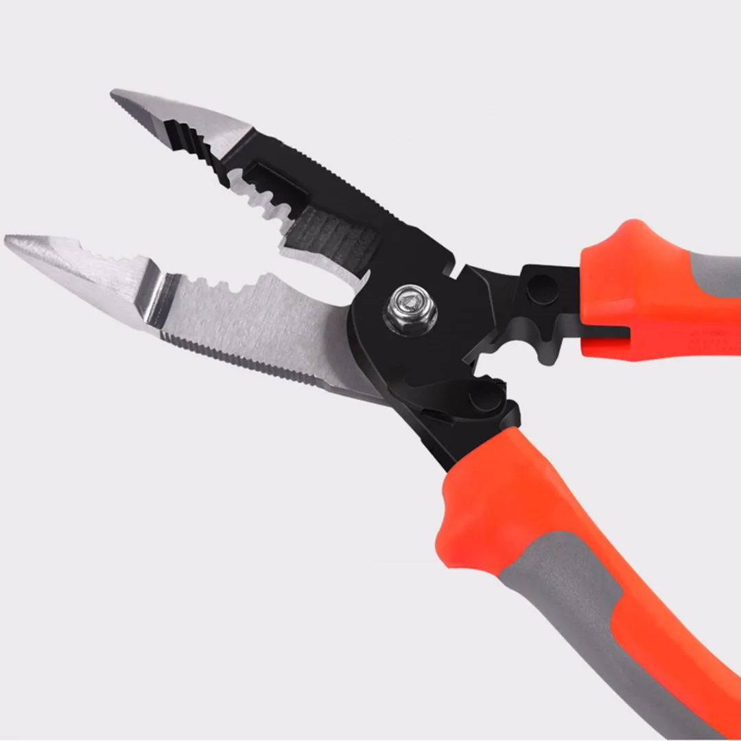 8" 6 In 1 Electrician Wire Stripper Multi Tool Pliers Scissors Cable Cutter Stripping Crimping Tools Oblique Crimping Pliers
8" 6 In 1 Electrician Wire Stripper Multi Tool Pliers Scissors Cable Cutter Stripping Crimping Tools Oblique Crimping Pliers