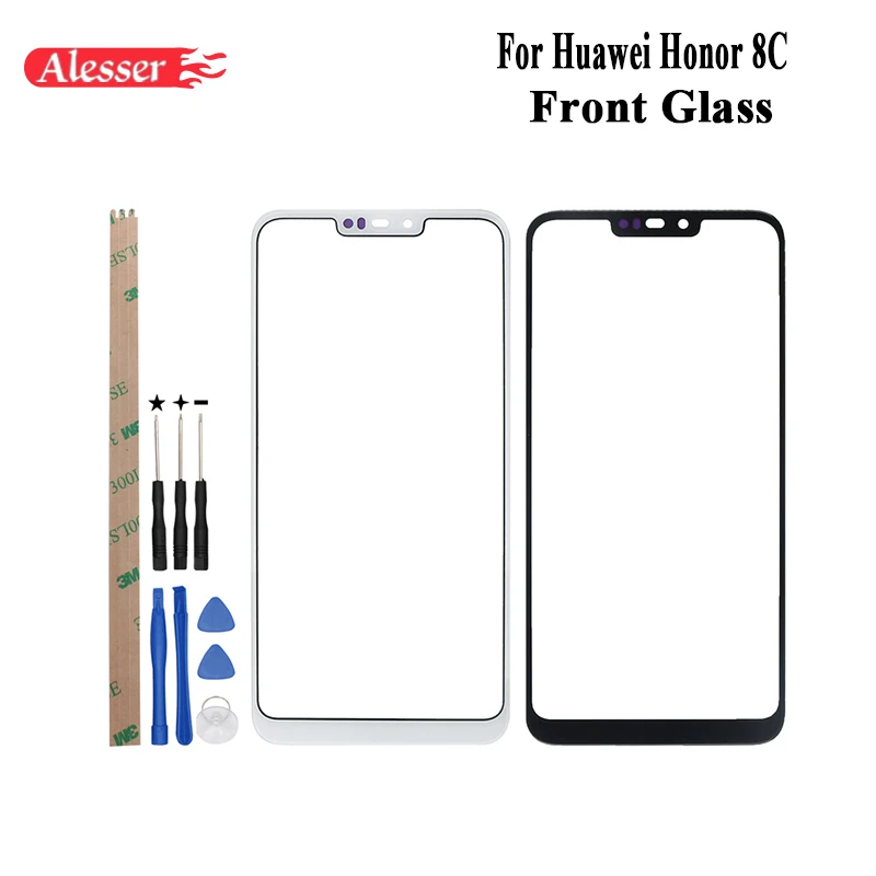 Внешний стеклянный объектив Alesser для Huawei Honor 8C запасные части сенсорный внешнее