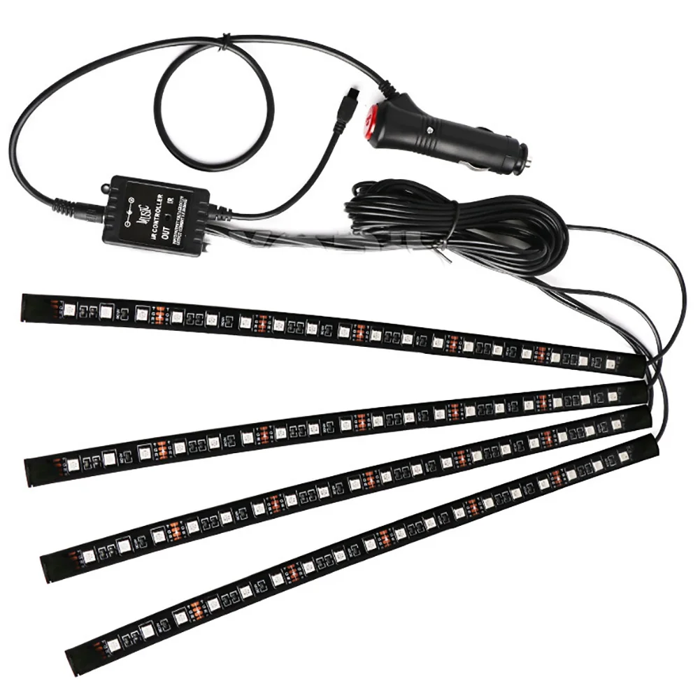 Car Interior Strip Light RC Voice Control Car Atmosphere Lights RGB Car Decorative Light Universal Free Ship LED Light
Car Interior Strip Light RC Voice Control Car Atmosphere Lights RGB Car Decorative Light Universal Free Ship LED Light
