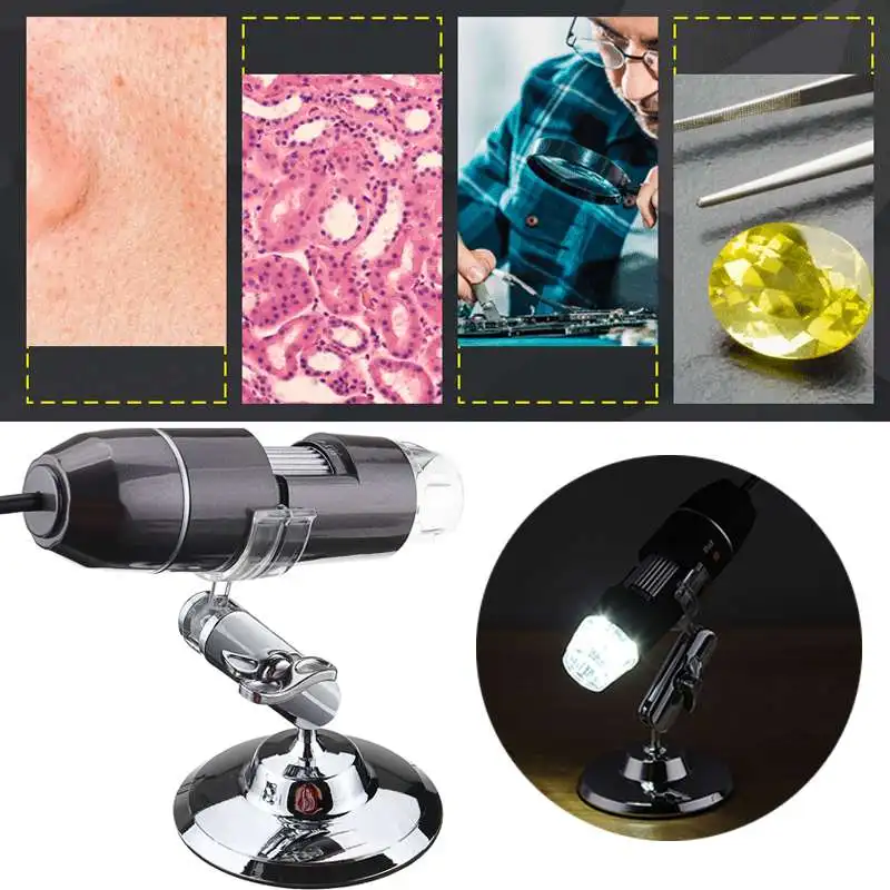 1080P Digital 1000x Microscope 30MP/200MP Magnifier Camera 8 Led 3 in 1 USB MicroType-C interface for Android ios iPhones iPads
1080P Digital 1000x Microscope 30MP/200MP Magnifier Camera 8 Led 3 in 1 USB MicroType-C interface for Android ios iPhones iPads