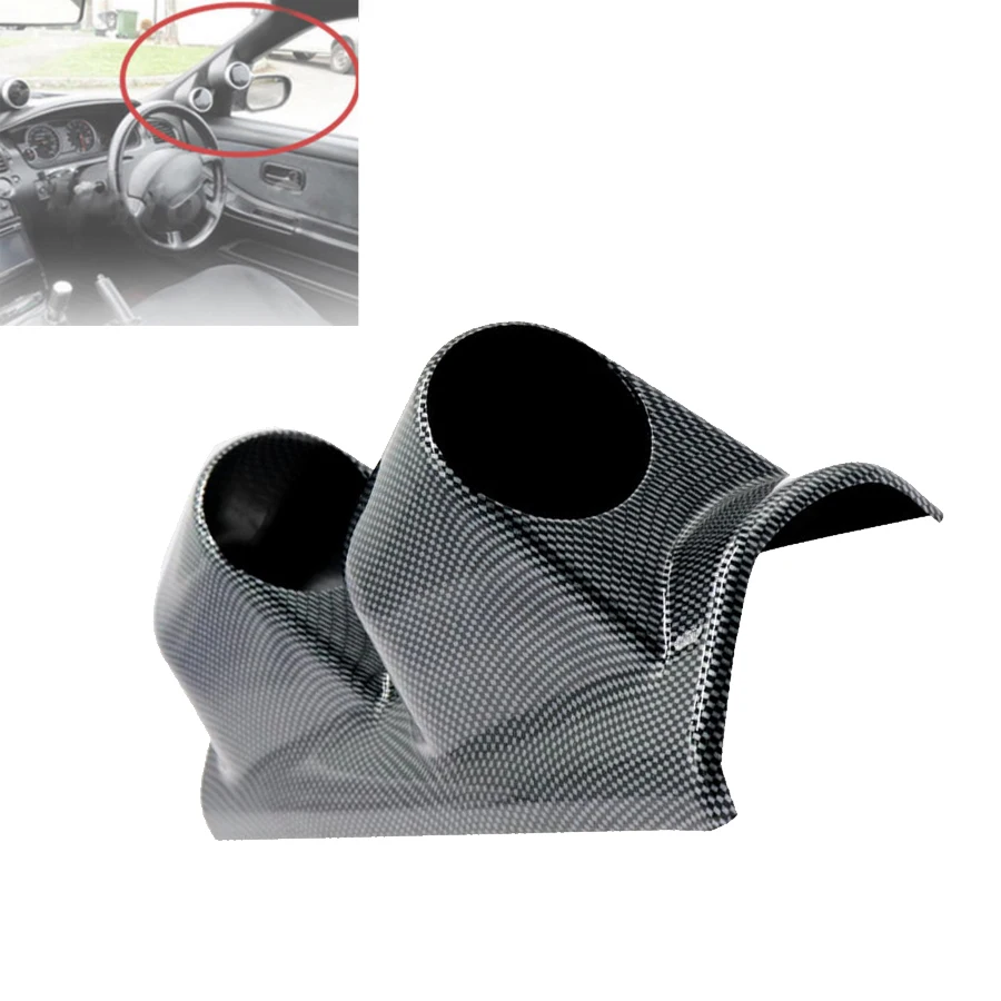 Modification Right side of car Carbon fiber double hole 53mm instrument cover Instrument column stand
Modification Right side of car Carbon fiber double hole 53mm instrument cover Instrument column stand