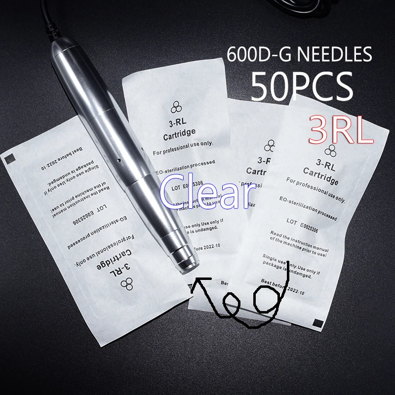 50pcs Agulha Easy Click Universal Dermografo 1, 3, 5 RL Permanent Makeup Cartridge Needles 600D-G for Eyebrow Tattoo Machine
50pcs Agulha Easy Click Universal Dermografo 1, 3, 5 RL Permanent Makeup Cartridge Needles 600D-G for Eyebrow Tattoo Machine