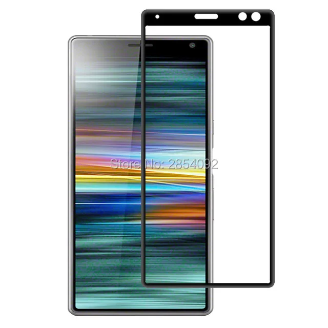 3D закаленное стекло для Sony Xperia 10 Plus полное покрытие 9H защитная пленка Защита