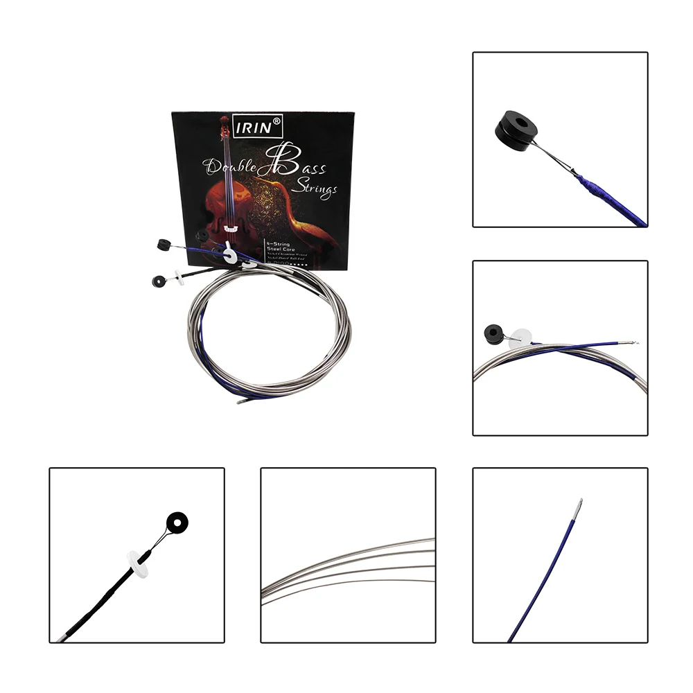 Full Set (G-D-A-E) Double Bass String Strings Steel Core Nickel Chromium Wound Ball End
Full Set (G-D-A-E) Double Bass String Strings Steel Core Nickel Chromium Wound Ball End