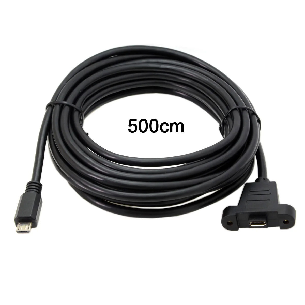 Cablecc Micro USB 5Pin мужского и женского пола панель расширения крепление Тип кабель 3 м 5