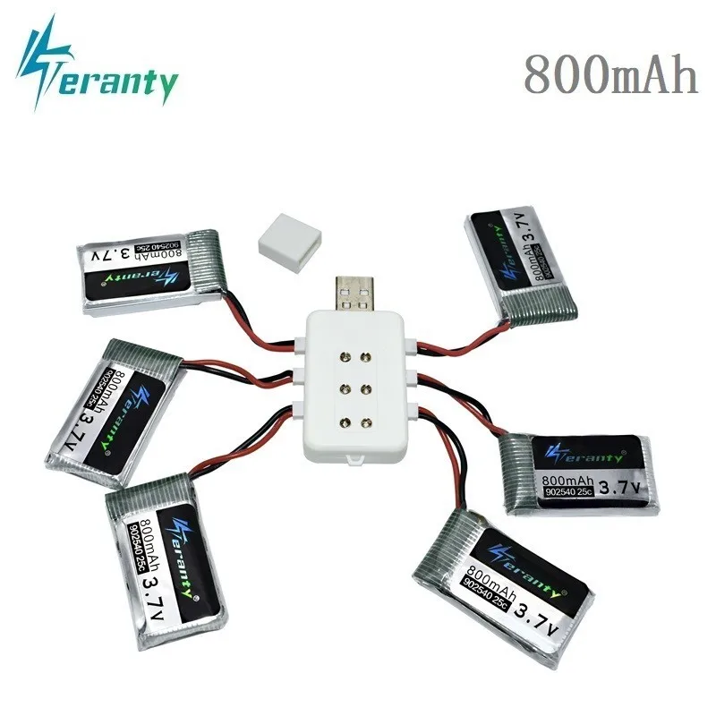 3.7V 800mAh 25c Lipo Battery + 6 in 1 Charger for Syma X5B X5C X5SC X5SW M68 CX-30 K60 V931 RC Quadcopter Drone Spare Part 3.7 V
3.7V 800mAh 25c Lipo Battery + 6 in 1 Charger for Syma X5B X5C X5SC X5SW M68 CX-30 K60 V931 RC Quadcopter Drone Spare Part 3.7 V