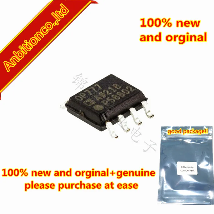 

5pcs 100% new and orginal OP777ARZ OP777A OP777 SOP8 Precision Micropower Single-Supply Operational Amplifiers in stock
