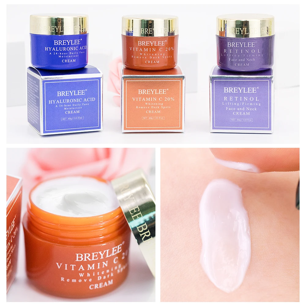 BREYLEE Face Cream Hyaluronic Acid Moisturizing Day Cream Retinol Anti Wrinkle Vitamin C Whitening Skin Care Acne Treatment 40g
BREYLEE Face Cream Hyaluronic Acid Moisturizing Day Cream Retinol Anti Wrinkle Vitamin C Whitening Skin Care Acne Treatment 40g