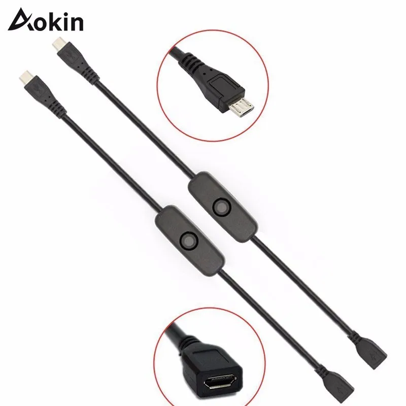Aokin For Raspberry Pi Power Usb Cable With On/off Switch Power Control Toggle For Pi 3 Model B+/ B/2/zero/w
Aokin For Raspberry Pi Power Usb Cable With On/off Switch Power Control Toggle For Pi 3 Model B+/ B/2/zero/w