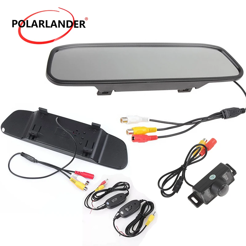 4.3 inch Car Rearview Mirror Monitor CCD Video Auto Parking Assistance LED Night Vision Reversing Rear View Camera
4.3 inch Car Rearview Mirror Monitor CCD Video Auto Parking Assistance LED Night Vision Reversing Rear View Camera