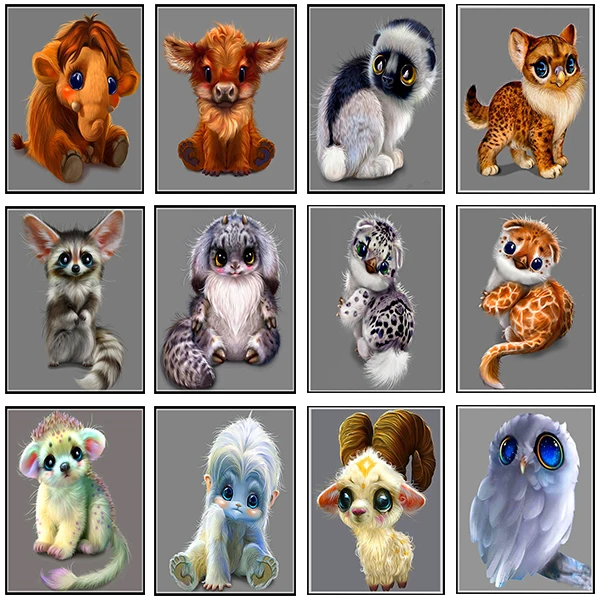 New cute cartoon animal DIY diamond embroidery full square diamond mosaic cross stitch wall stickers
New cute cartoon animal DIY diamond embroidery full square diamond mosaic cross stitch wall stickers