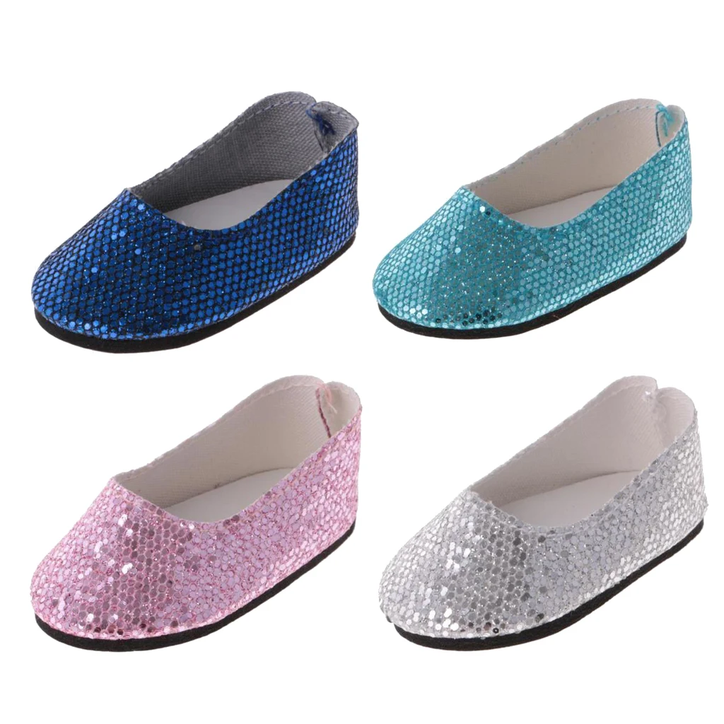 Pack of 4 Pairs Adorable Sequins Flat Shoes for 14'' Wellie Wisher Dolls Dress Up ACCS
Pack of 4 Pairs Adorable Sequins Flat Shoes for 14'' Wellie Wisher Dolls Dress Up ACCS
