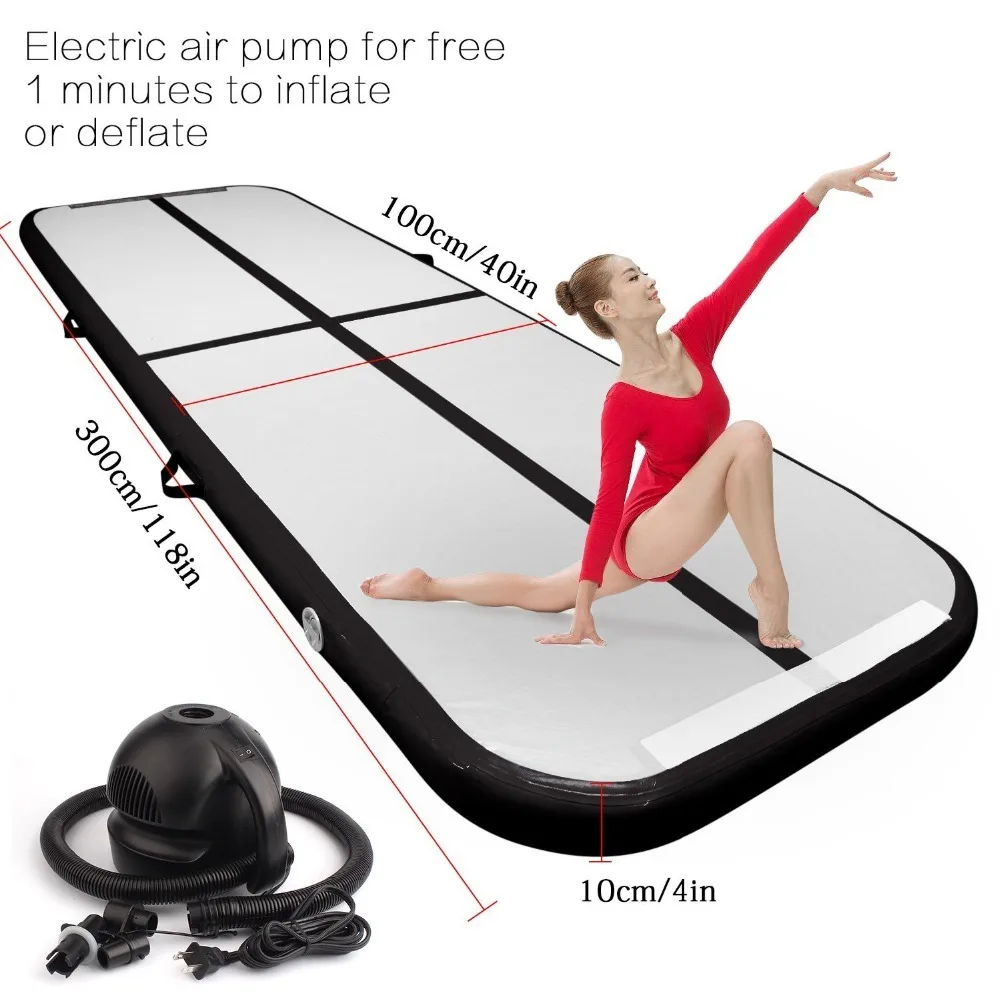 Inflatable Gymnastics Tumbling AirTrack Floor Trampoline for Daughter Home Use Training Cheerleading Teakwondo Electric Air Pump
Inflatable Gymnastics Tumbling AirTrack Floor Trampoline for Daughter Home Use Training Cheerleading Teakwondo Electric Air Pump