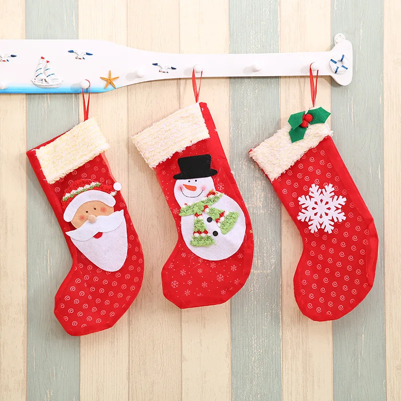 10pcs Christmas Stocking Candy Bag Gifts Bags Xmas Tree Ornament Santa Claus Snowman Reindeer Socks New Year Decor
10pcs Christmas Stocking Candy Bag Gifts Bags Xmas Tree Ornament Santa Claus Snowman Reindeer Socks New Year Decor