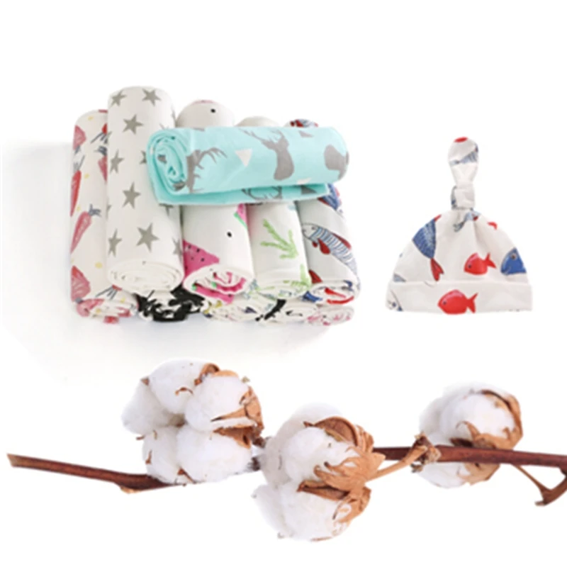 Infant Newborn Print Cotton Blanket Swaddle Cloth +Hats Cap 2Pcs Kids Toddler Sleeping Bedding Blankets Wrap Swadding Shawl Set
Infant Newborn Print Cotton Blanket Swaddle Cloth +Hats Cap 2Pcs Kids Toddler Sleeping Bedding Blankets Wrap Swadding Shawl Set