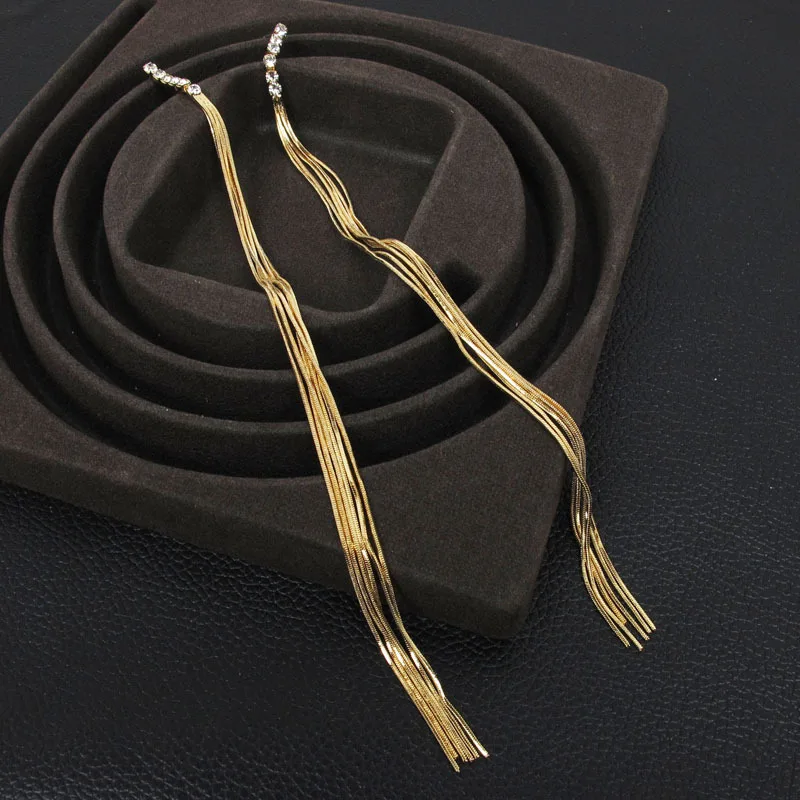 Korean New Fashion Super Sexy Long Tassels Ultra Long Earrings Personality Extra Long Exaggerated Punk Nightclub Earrings
Korean New Fashion Super Sexy Long Tassels Ultra Long Earrings Personality Extra Long Exaggerated Punk Nightclub Earrings