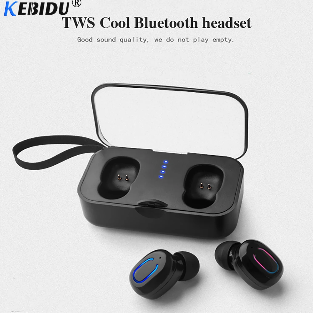 Беспроводные Bluetooth-наушники KEBIDU T18S TWS мини-наушники Bluetooth 5 0 стереонаушники с