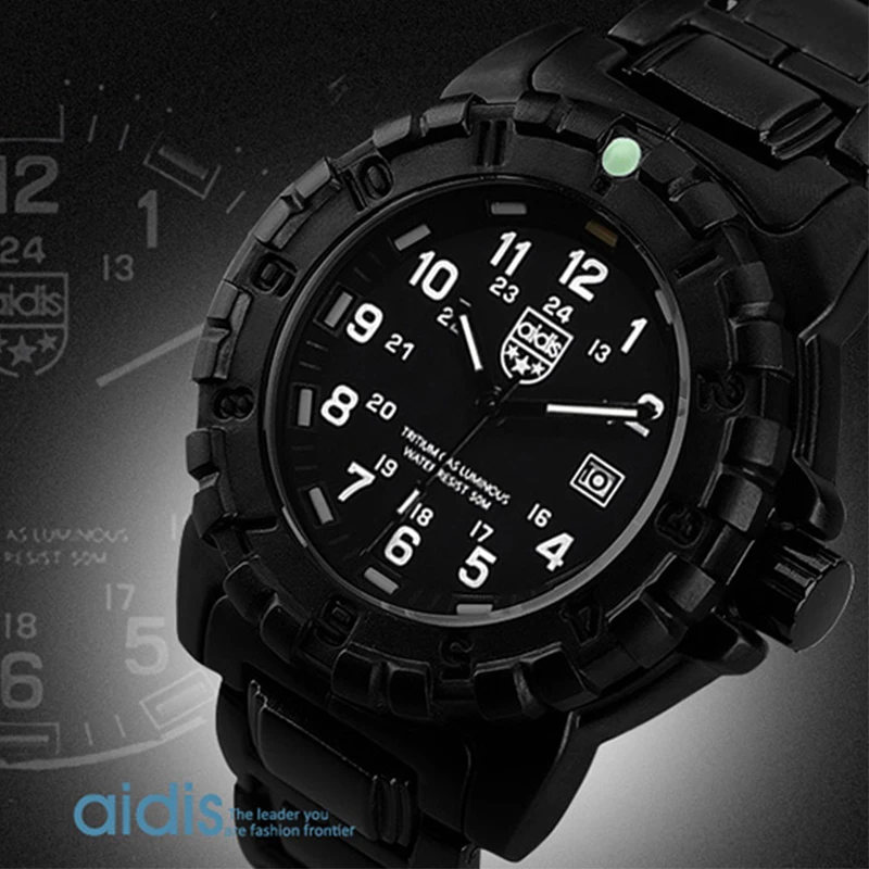Men Sport Military Watches luxury Quartz Outdoor Alloy Waterproof 5ATM Luminous Green and Blue Seling Wristwatch
Men Sport Military Watches luxury Quartz Outdoor Alloy Waterproof 5ATM Luminous Green and Blue Seling Wristwatch