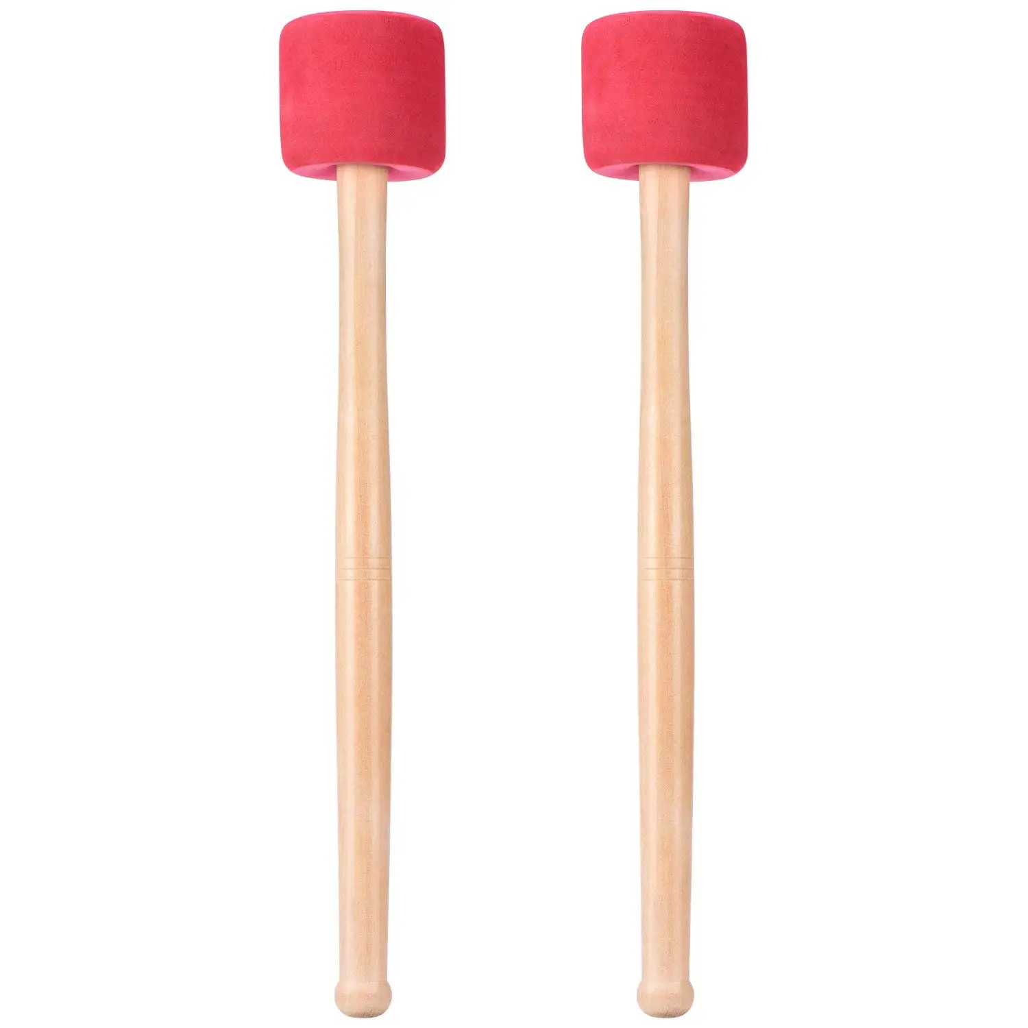 Фото Басовый барабан молотки палочки красная пена молоток с деревянной ручкой для