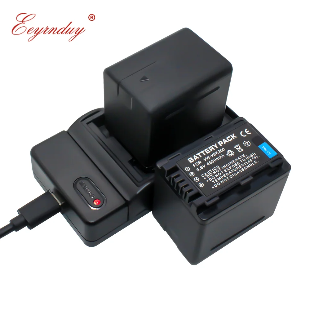 VW VBK360 2x литий ионный аккумулятор + 1x зарядное устройство для Panasonic HDC TM40 TM41 TM55 TM60 TM80