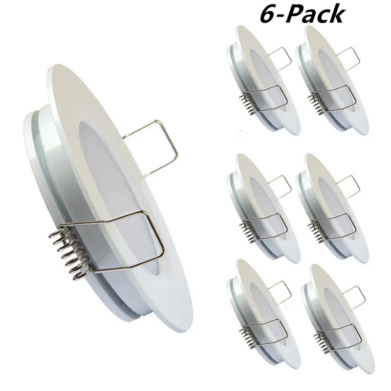 Topoch LED Recessed Downlight 6-Pack DC12V 3W Ultra Thin Puck Light for RV Boat House Mini Full Aluminum Ceiling Spot Lamp
Topoch LED Recessed Downlight 6-Pack DC12V 3W Ultra Thin Puck Light for RV Boat House Mini Full Aluminum Ceiling Spot Lamp