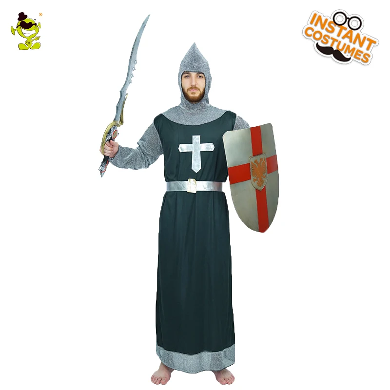 Men Medieval Knight Costumes Purim Role Play Handsome Warrior Outfits Halloween Cosplay Party Fancy Dress Up for Adult Male
Men Medieval Knight Costumes Purim Role Play Handsome Warrior Outfits Halloween Cosplay Party Fancy Dress Up for Adult Male