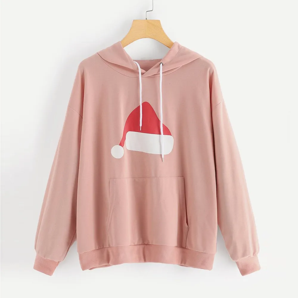 Feitong Womens Autumn Hoodies Sweatshirts Long Sleeve Solid Christmas Printed Hoodie Causal Tops sudaderas para mujer 2018
Feitong Womens Autumn Hoodies Sweatshirts Long Sleeve Solid Christmas Printed Hoodie Causal Tops sudaderas para mujer 2018