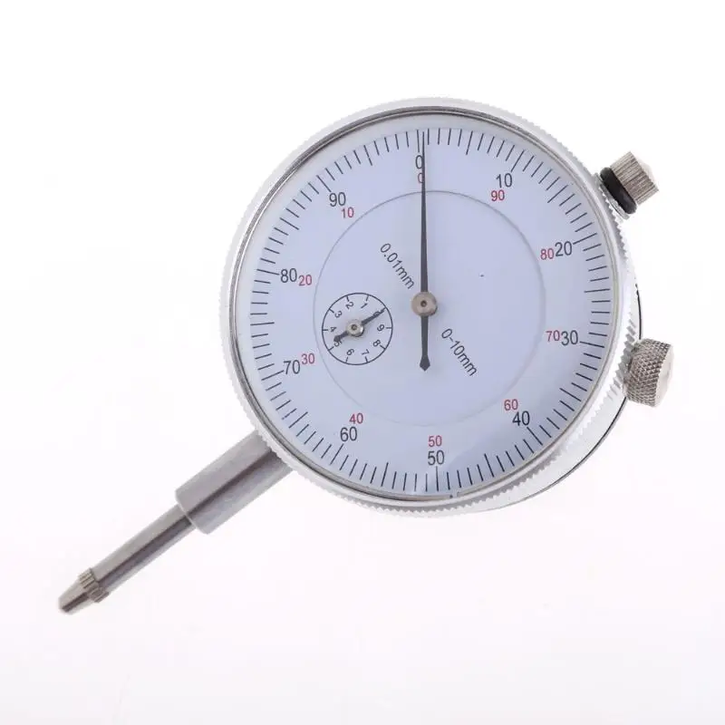 Precision 0.01mm Dial Indicator Gauge 0-10mm Meter Precise 0.01mm Resolution Indicator Gauge mesure instrument Tool dial gauge
Precision 0.01mm Dial Indicator Gauge 0-10mm Meter Precise 0.01mm Resolution Indicator Gauge mesure instrument Tool dial gauge