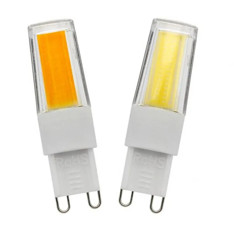 CLAITE 360 Угол луча 2508 COB AC220V G9 3W чистый белый теплый 280LM Светодиодная лампа для дома