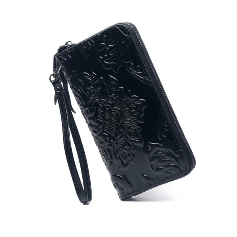Long Women Wallets Genuine Leather Casual Woman Wallet Flower Printing Female Purse Zipper Ladies Purse Wrist Carteira Masculina
Long Women Wallets Genuine Leather Casual Woman Wallet Flower Printing Female Purse Zipper Ladies Purse Wrist Carteira Masculina
