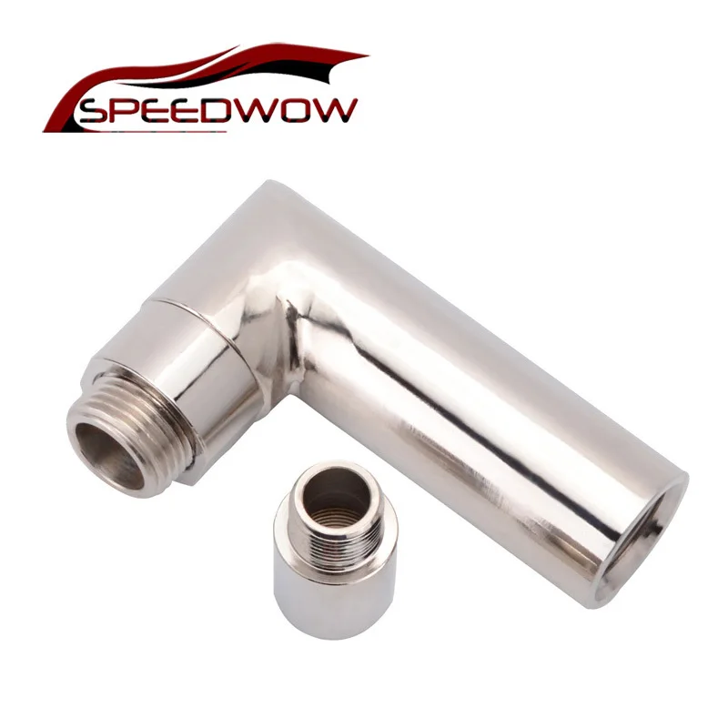 SPEEDWOW M18 X 1.5 O2 Oxygen Sensor Angled Extender Spacer 90 Degree 02 Bung Extension Car Accessories
SPEEDWOW M18 X 1.5 O2 Oxygen Sensor Angled Extender Spacer 90 Degree 02 Bung Extension Car Accessories