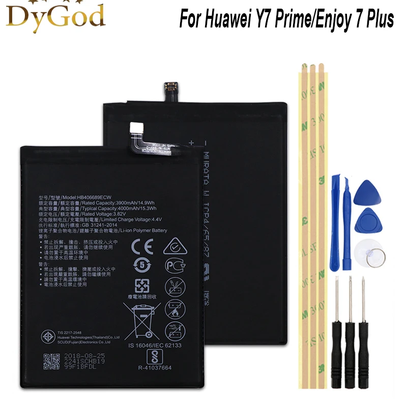 Аккумулятор 4000 мАч HB406689ECW для Huawei Y7 Prime TRT-L53 TL10A Y7 2017 TRT-LX1/LX2/LX23 Enjoy 7 Plus, аккумулятор высокого качества + Инструменты
Аккумулятор 4000 мАч HB406689ECW для Huawei Y7 Prime TRT-L53 TL10A Y7 2017 TRT-LX1/LX2/LX23 Enjoy 7 Plus, аккумулятор высокого качества + Инструменты